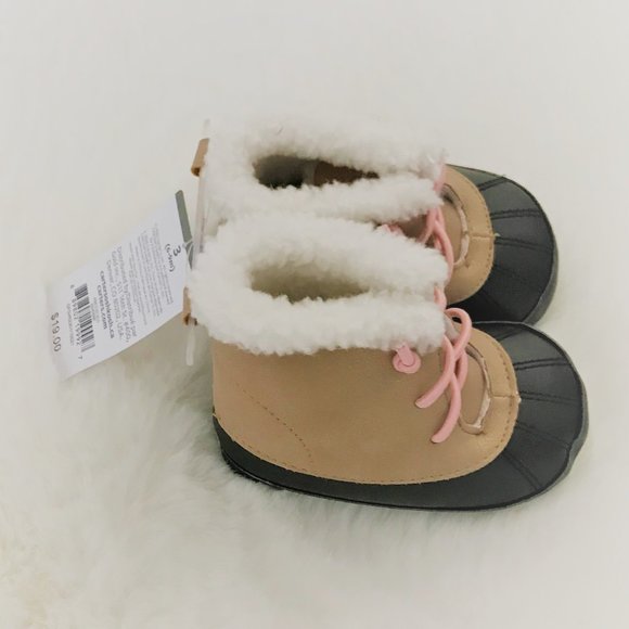 CARTER's Baby Girl Fleece Lined Duck Boots - Picture 4 of 6